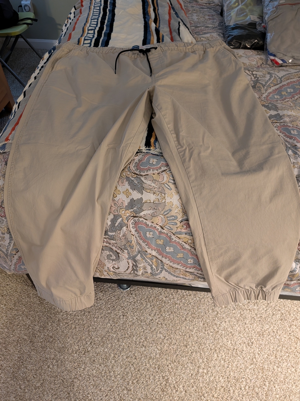 Old Navy Men's Beige Drawstring Jogger Pants